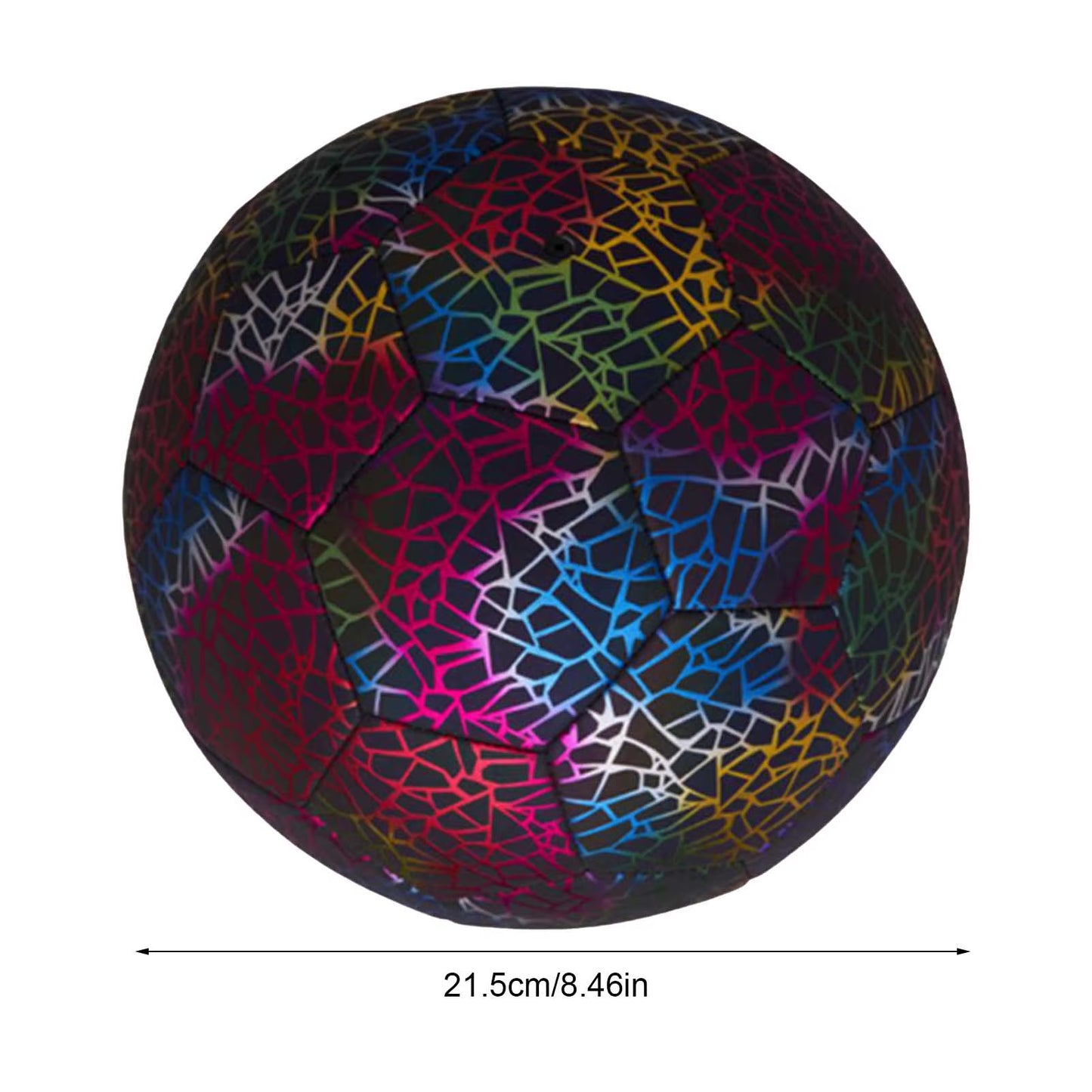 Super Cool Reflective Football Night Glowing Soccer Ball No.5/4 Luminous Football for Soccer Boy Child Bright Football Training