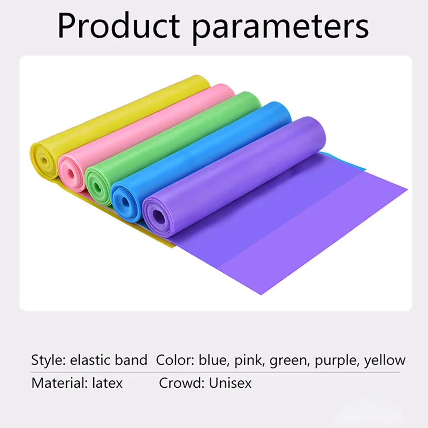 Yoga Tension Band Elastic Band Fitness Men and Women Resistance Band Strength Training Stretching Band Latex Tension Rope