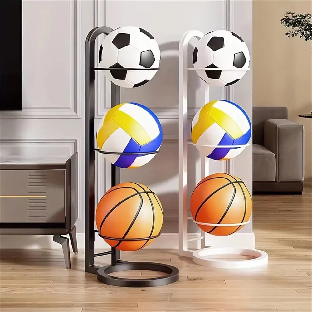 New Basketball Rack 3-Layer Basketball Rack Storage Ball Storage Rack Basketball Rack Ball Frame