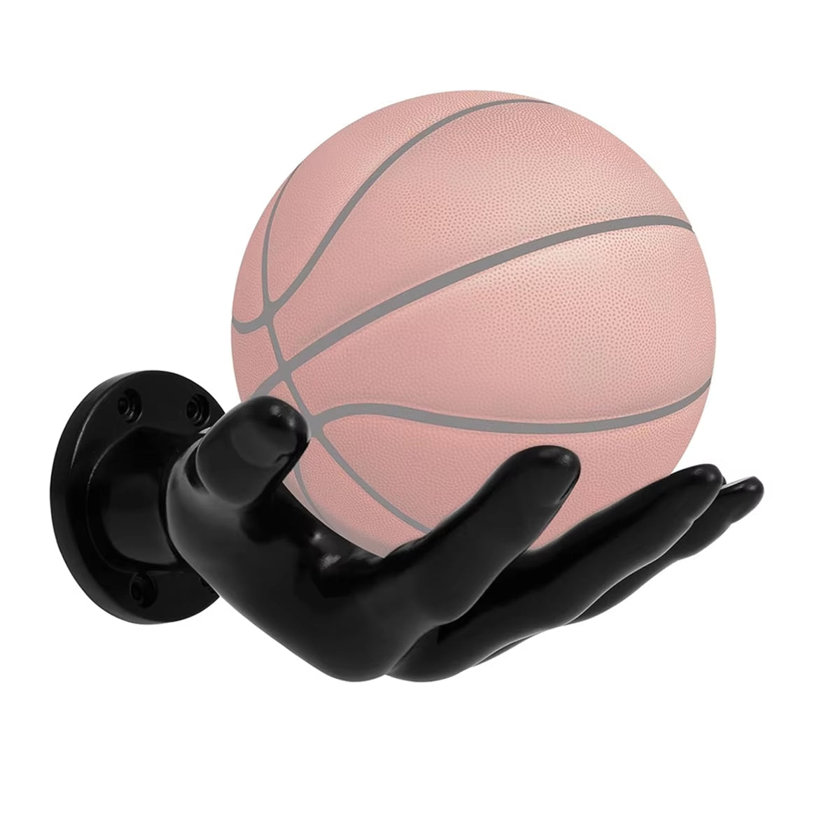 Hand Shaped Ball Rack for Wall Mounted Basketball Storage Rack Space Saving Sports Ball Holder for Basketball Football