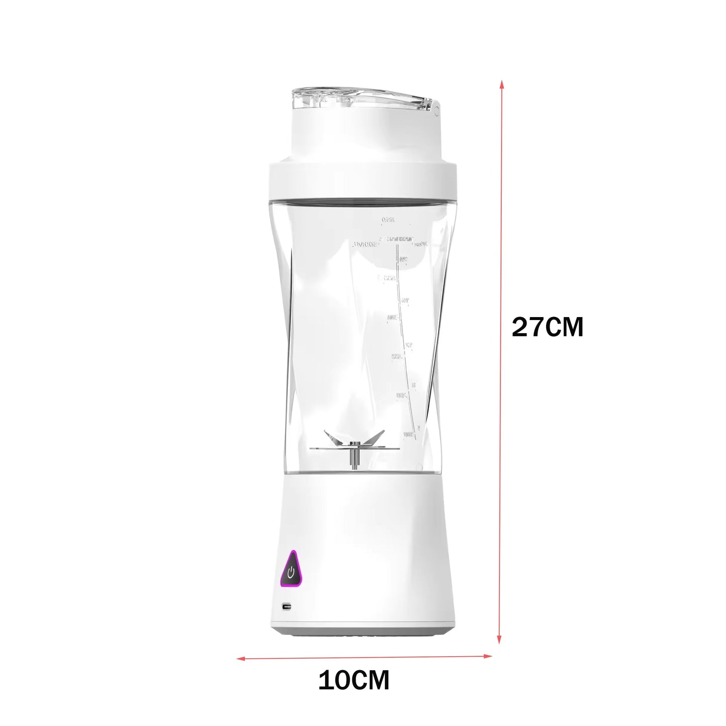 Portable Electric Juicer Cup, USB Rechargeable Handheld Blender Bottle, Waterproof Travel Smoothie Mixer for Kitchen & On-The-Go