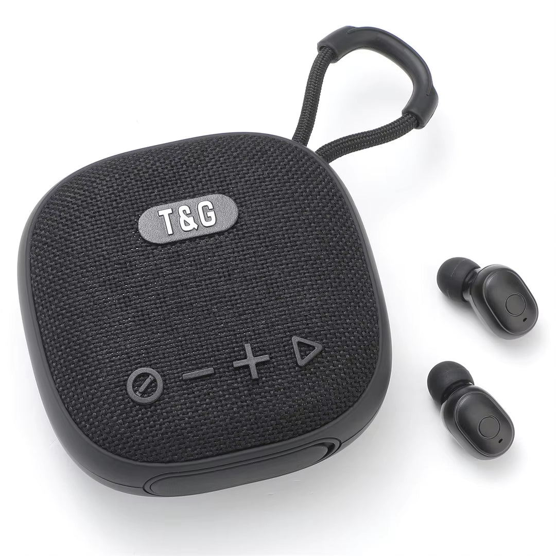 TG813 Bluetooth Speaker Paired with Headphone Speaker, Portable Outdoor Wireless Earbuds, Mini Speaker