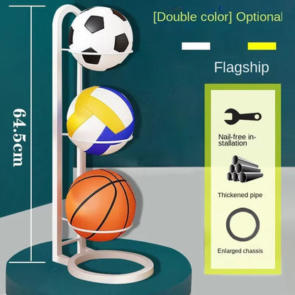 New Basketball Rack 3-Layer Basketball Rack Storage Ball Storage Rack Basketball Rack Ball Frame
