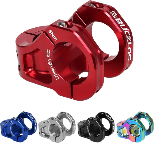 Mountain Bike Stem CNC Short Stem,35Mm Ultra-Light Hollow High-Strength Aluminum Alloy Downhill Riser MTB Stems Suitable for Xc/Bmx/Folding/Trail/Gravel/E Bike