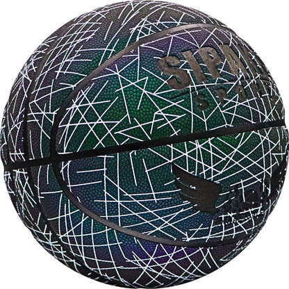 SIPAKE Reflective Basketball Genuine Size 7 Suitable for Teenagers, Adults, Outdoor Indoor Basketball