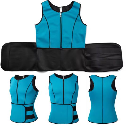 Men Body Shaper Waist Trainer Vest Slimming Shirt Sauna Sweat Vest Compression Undershirt Shapewear Fat Burner Workout Tank Tops