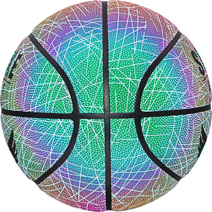 SIPAKE Reflective Basketball Genuine Size 7 Suitable for Teenagers, Adults, Outdoor Indoor Basketball