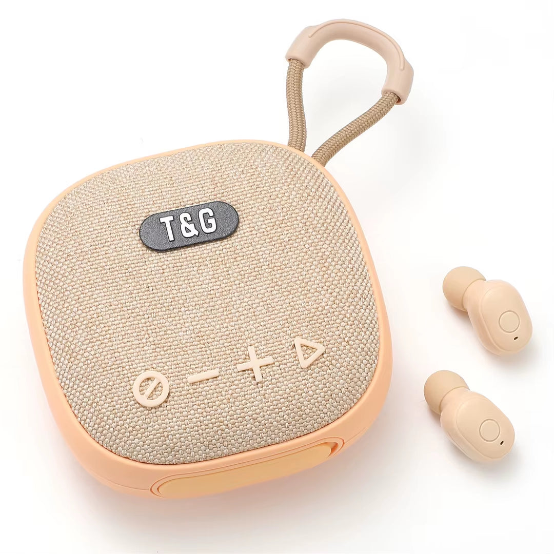 TG813 Bluetooth Speaker Paired with Headphone Speaker, Portable Outdoor Wireless Earbuds, Mini Speaker