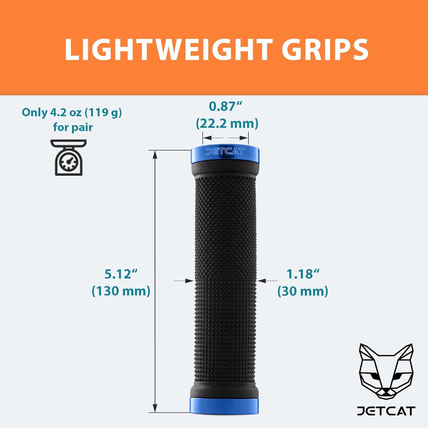 Bike Grips, Bike Handlebar Grips, Mountain Bike Grips Handlebar, BMX MTB Ebike Scooter, Bicycle Handlebar Handles for Adults, Lock On