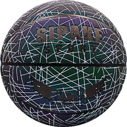 SIPAKE Reflective Basketball Genuine Size 7 Suitable for Teenagers, Adults, Outdoor Indoor Basketball