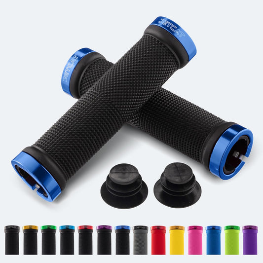 Bike Grips, Bike Handlebar Grips, Mountain Bike Grips Handlebar, BMX MTB Ebike Scooter, Bicycle Handlebar Handles for Adults, Lock On