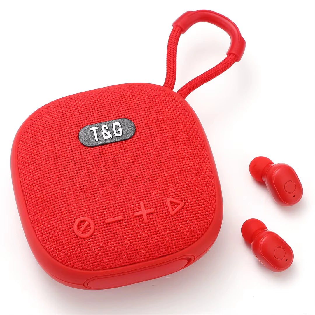 TG813 Bluetooth Speaker Paired with Headphone Speaker, Portable Outdoor Wireless Earbuds, Mini Speaker