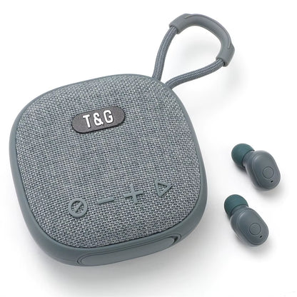 TG813 Bluetooth Speaker Paired with Headphone Speaker, Portable Outdoor Wireless Earbuds, Mini Speaker