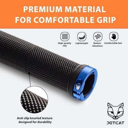 Bike Grips, Bike Handlebar Grips, Mountain Bike Grips Handlebar, BMX MTB Ebike Scooter, Bicycle Handlebar Handles for Adults, Lock On