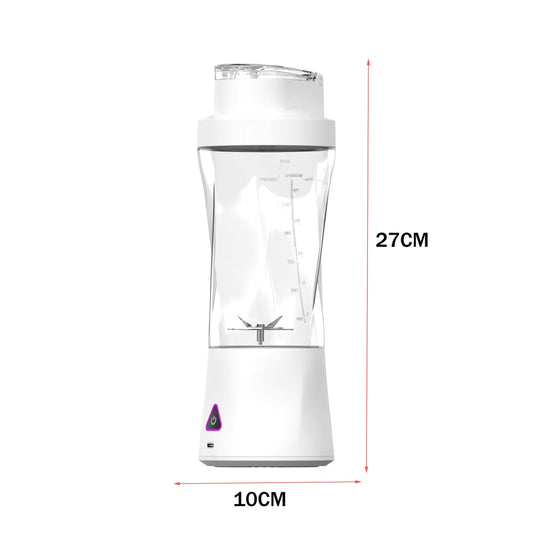Portable Electric Juicer Cup, USB Rechargeable Handheld Blender Bottle, Waterproof Travel Smoothie Mixer for Kitchen & On-The-Go